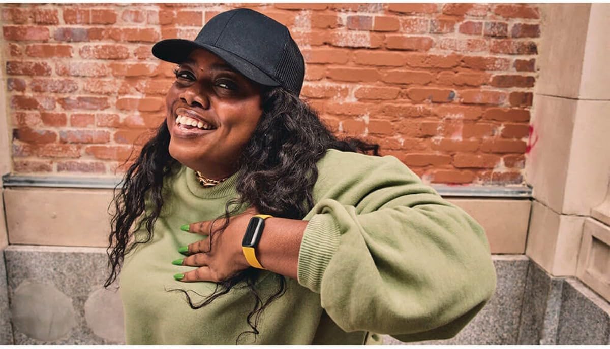 Fitbit Inspire 3 Health &-Fitness-Tracker with Stress Management, Workout Intensity, Sleep Tracking, 24/7 Heart Rate and more, Morning Glow/Black, One Size (S & L Bands Included) - Image 5